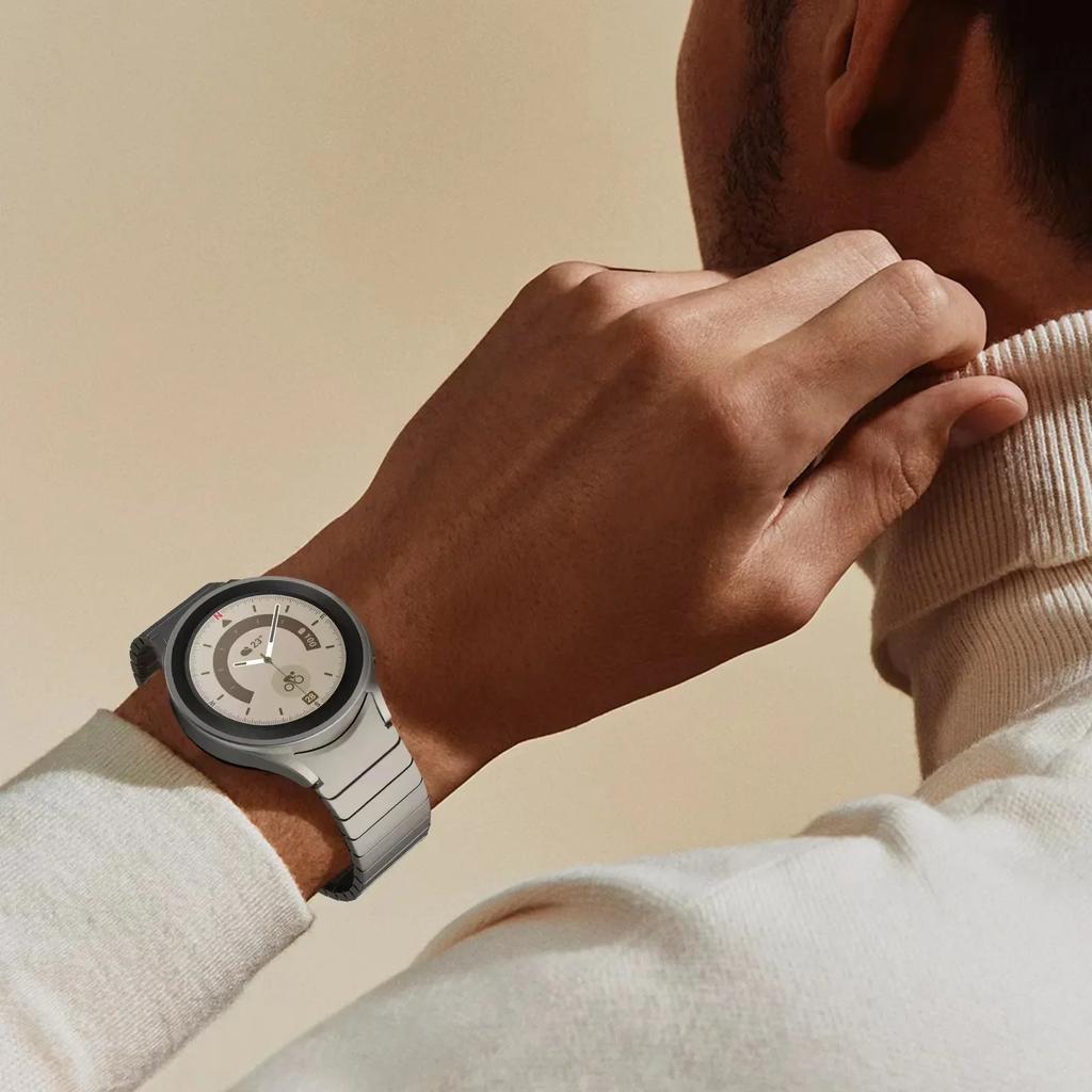 Metal Link Bracelet Strap For Samsung Galaxy Watch 6 Classic 47mm 43mm 46mm No Gap Wristband Galaxy Watch 7 6 5 4 44mm 40mm Belt