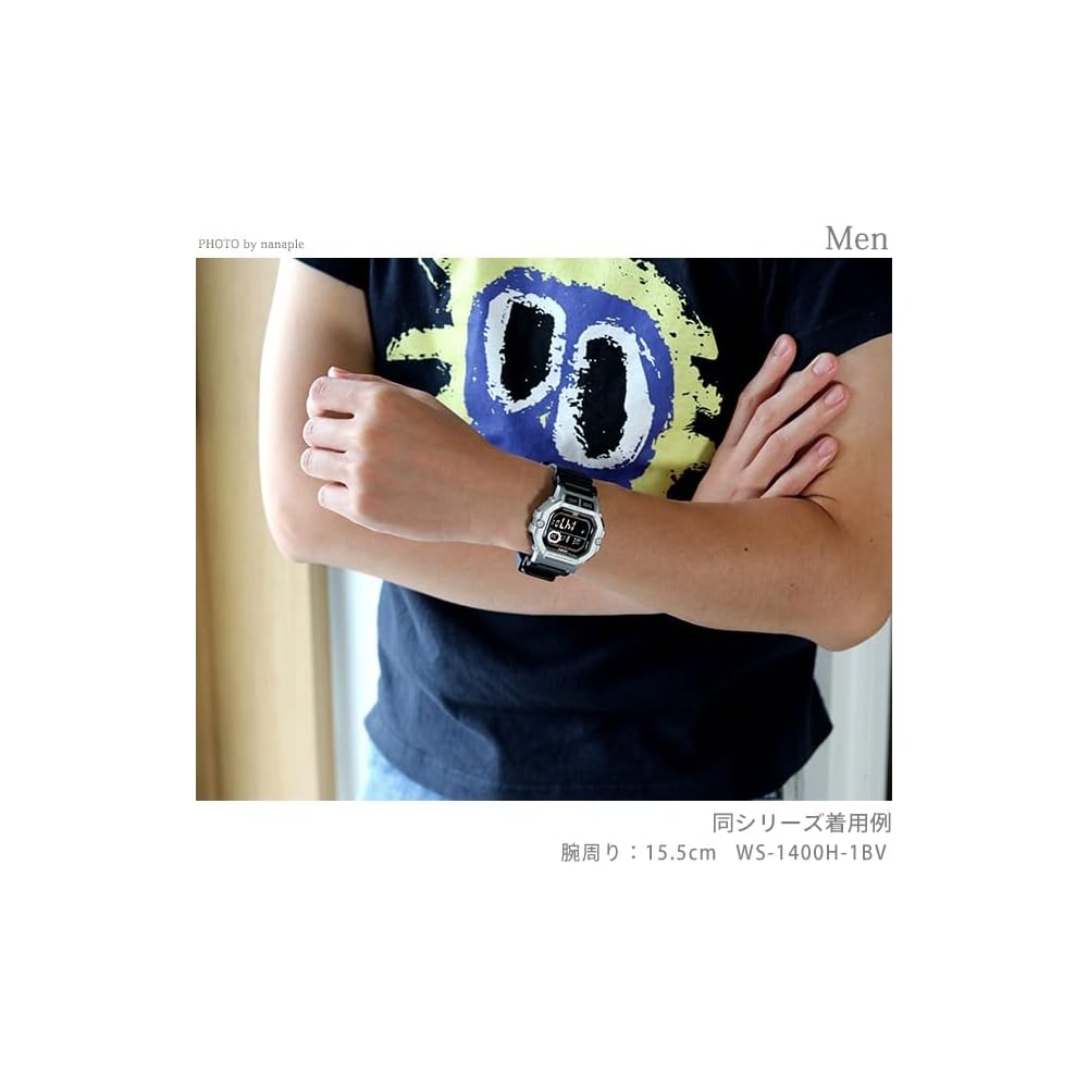 Casio Cheap Casio Standard Quartz Men's Wristwatch WS-1400H-2AV Water Resistant Black Band Analog