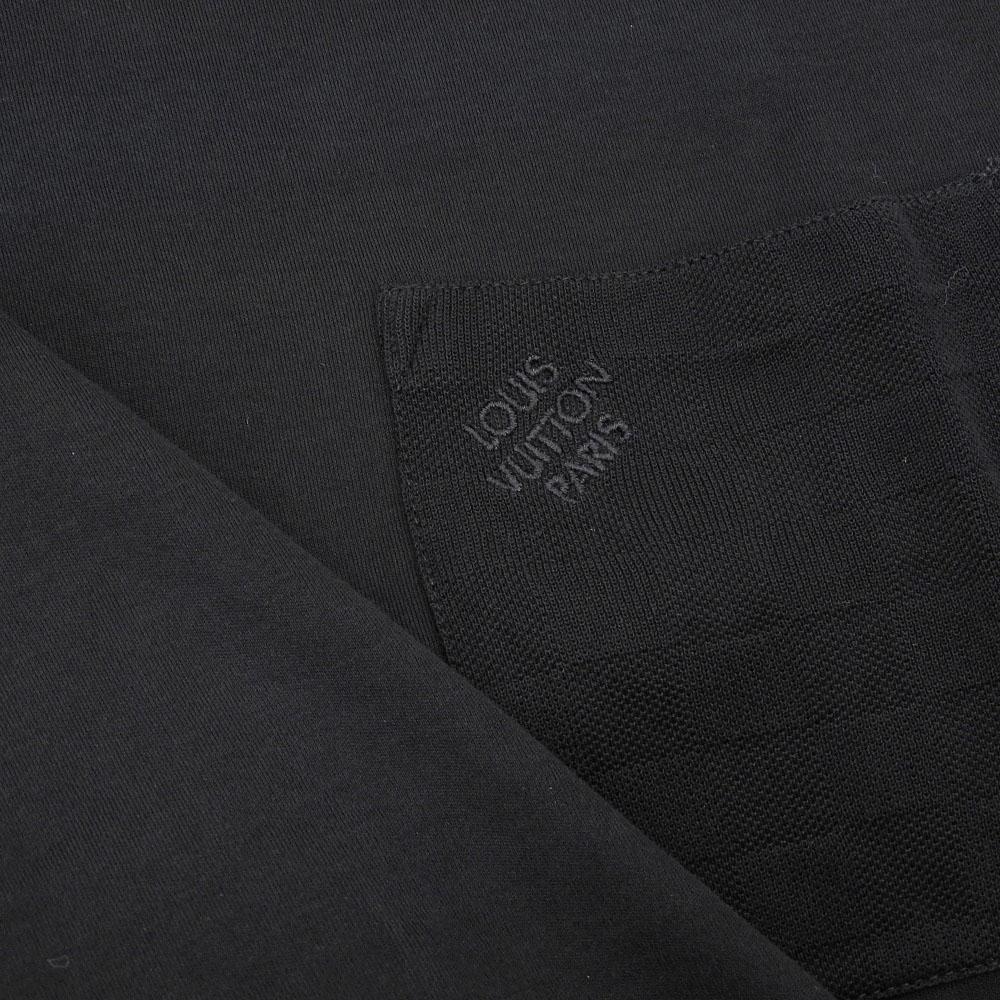 Louis Vuitton Excellent Condition Damier Pocket T-shirt, Men's, Black, XXL, H6Y45W, Made In 2020 Tops XXL blackUsed