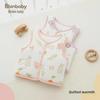 Unisex Baby Quilted Cotton Vest - Warm Outerwear for Newborns In Spring, Autumn, and Winter.