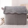 Soft Cats Bed Deep Sleep Small Dog Winter House with Removable Cushion and Enclosed Pet Tent for Kittens Puppies and Cats