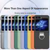 Кожаный чехол ярких цветов с держателем-подставкой для Samsung Z Flip6 Flip 5 4 5G, жесткий защитный чехол для ПК