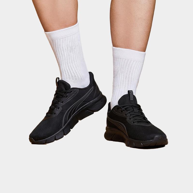 Puma Flexfocus Lite Современные Удобные Амортизация Нескользящие Низкие Кроссовки для Бега Унисекс Черный 310093-02