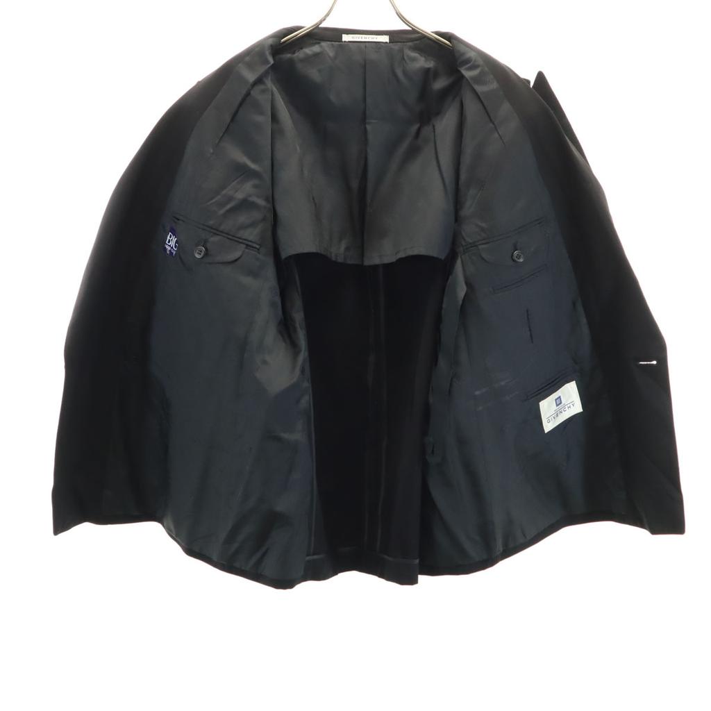 Givenchy Шерстяной пиджак 90-х годов, винтажный, приталенный, BE3, черный, мужской, б/у