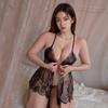 Женское сексуальное нижнее белье трусы комплект эротический перспектива глубокий V сетчатый кружевной ночной рубашки порно подтяжки нижнее белье сексуальные костюмы
