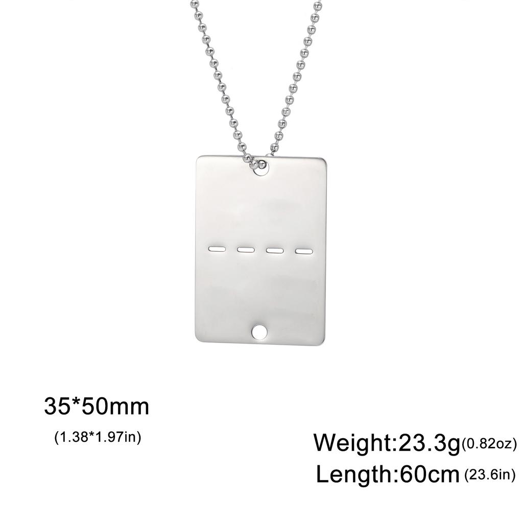 Военный армейский тактический персонализированный брусок США ожерелье с именем солдата цепочка на заказ военный подарок для мужчин отец нержавеющая сталь