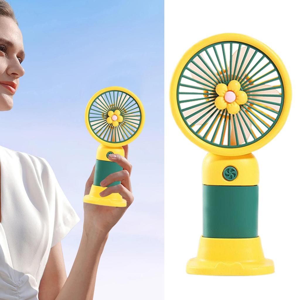 Ручной вентилятор Маленький карманный вентилятор Бесшумный электрический инструмент для охлаждения с сильным ветром Питание от USB для помещений, улицы, дома, путешествий, кухни