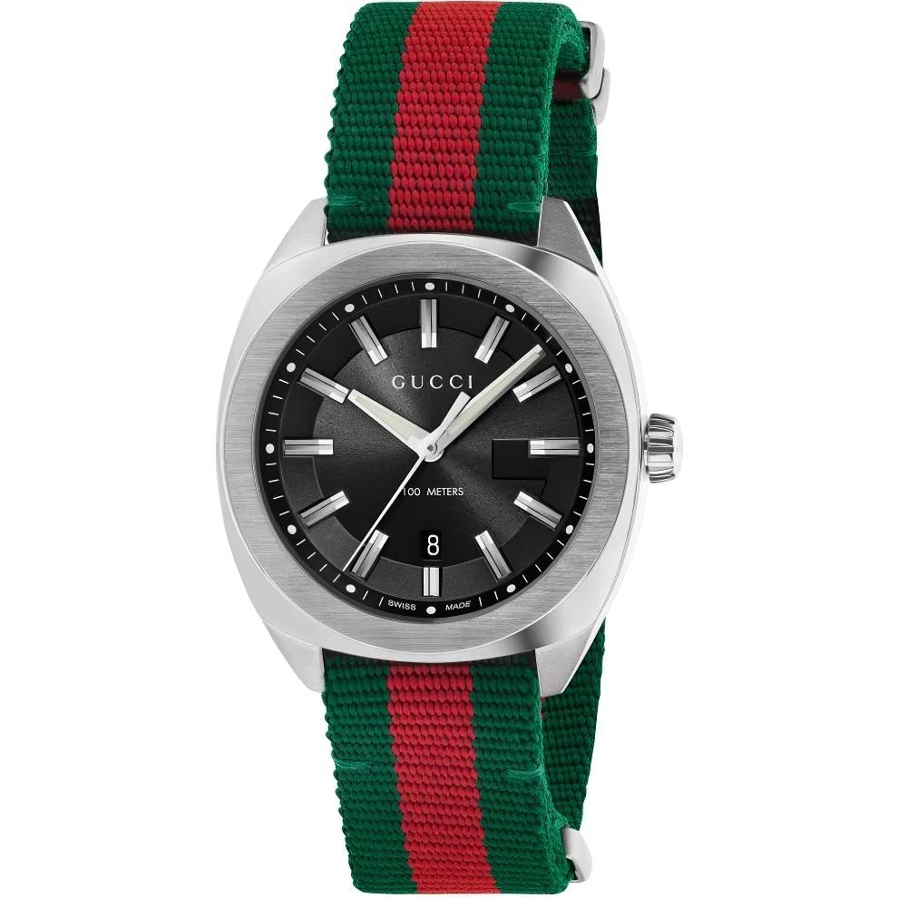 Gucci YA142305 GG2570 черные холщовые мужские часы 41 мм