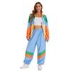 New Men's and Women's Retro Hip-hop Rock Jacket Costumes Hippie Prom Stage Costumes
