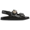 Gucci Женская сандалия Double G 'Черный' Женская 816625 AAEGP 1000