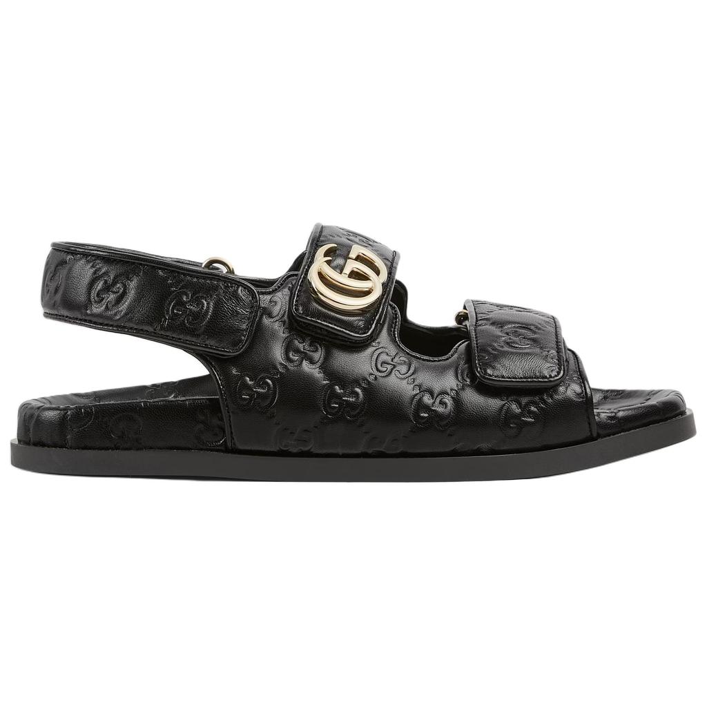 Gucci Женская сандалия Double G 'Черный' Женская 816625 AAEGP 1000