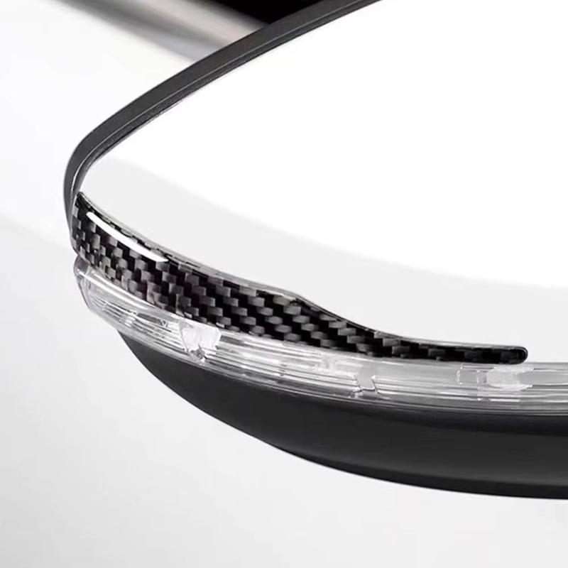 2026 Universal Anti-collision Strip 2Pcs Rearview Mirror Anti-scratch Strip Car Sticker Decoration Reflective Strip Auto Parts