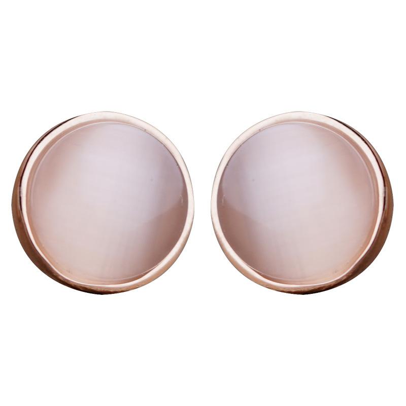 Высококачественное ощущение сережек с камнем кошачий глаз, простые и простые, для сна без снятия, тренд