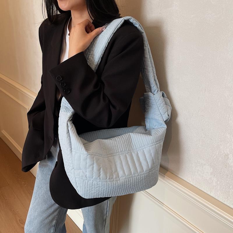 Вместительная нейлоновая холщовая сумка женская 2025 лето новая повседневная универсальная на плечо, сумка-мессенджер премиум-класса в форме пельменя