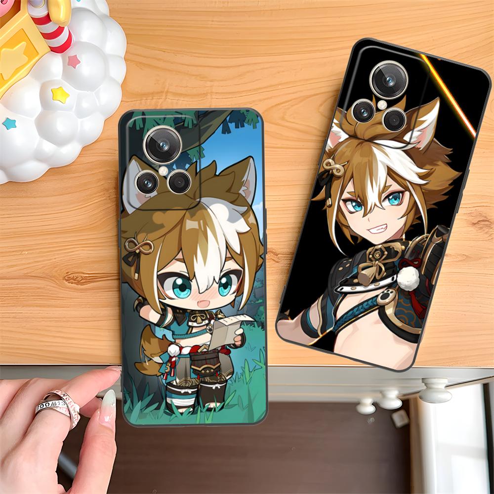 Game GI Gorou Mobile Phone Case for Realme GT 8 Neo Pro C75 73 71 C67 65 C55 53 C35 31 C20 15 Colorful Printing Cover Luxury