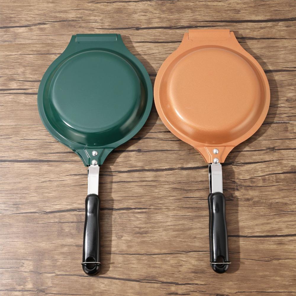 with Long Handle Double Side Frying Pan Round Pancake Maker Household Flip Frying Pan Bread