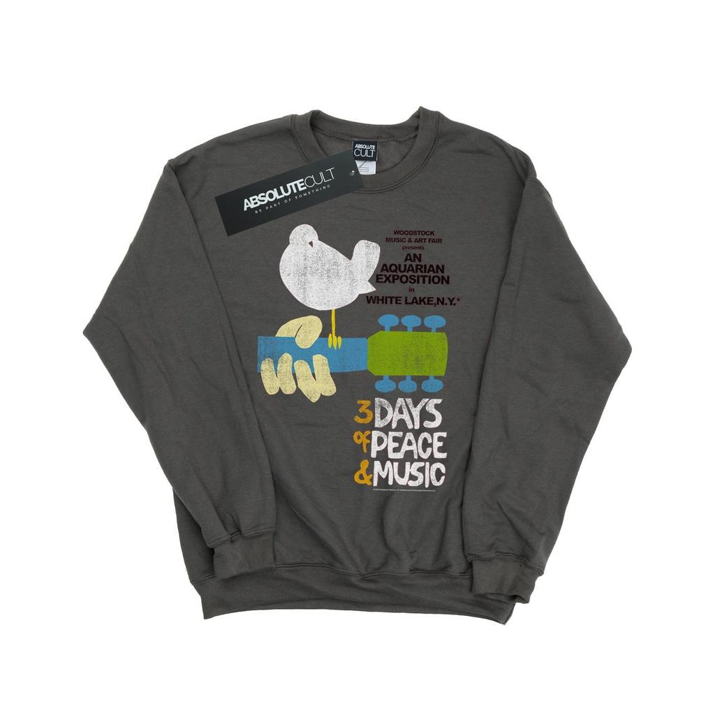 Woodstock Мужская толстовка с плакатом фестиваля