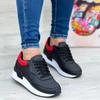 Women's Lace-up Sneakers, Outdoor Walking Shoes, Plus Size, Solid Color, Stylish, New Spring Women Shoes 36-43