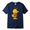 Фильм «Пчелка Майя» Милая футболка Смешная Летняя мода С коротким рукавом Популярная Для поездок на работу Унисекс Футболки Хлопок Мужские Женские Харадзюку Топы Подарок