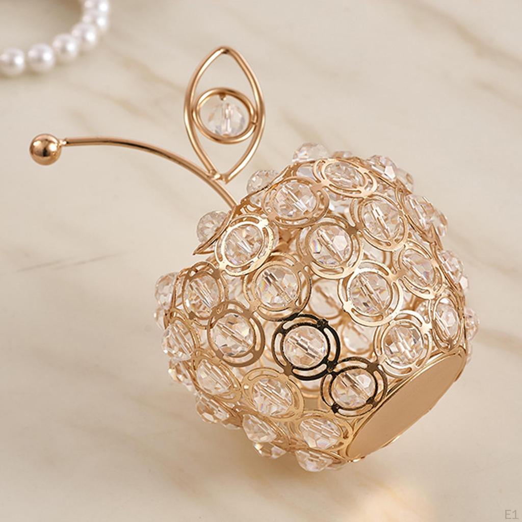 Fruit Statue Figurine Ornaments HandmadeRhinestone Collectibles for Living Room Bookshelf Entrance