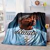 Custom Name Rap Legend Tupac Blanket bed sofa Blanket Flannel Blanket for Camping, Hiking, Picnic Essentials,gift for family and friends