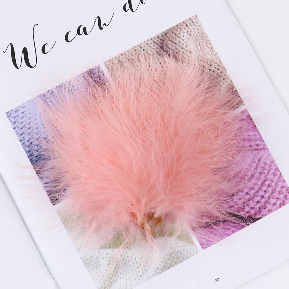 8-12Cm Colord Turkey Feathers Natural Marabou Fly Tying Marabou Plumes For Craft Jewelry Making Decor