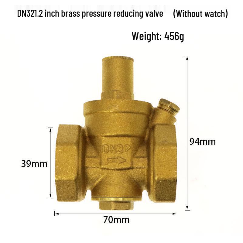 DN15 Регулируемый 4-точечный бытовой редукционный клапан давления воды для нагревателей и очистителей, диапазон давления 65-25