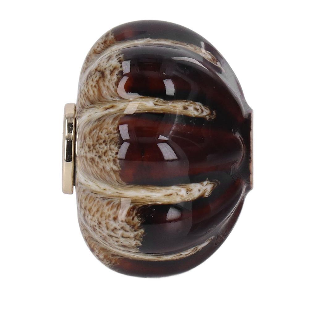 3pcs Gold Pumpkin Cabinet Knobs Durable Pumpkin Pull Handles Classical Pumpkin Door Pulls Cabinet
