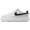 Court Vision Alta Abrasion Resistant Low Top Skateboard Shoes Women's White Black Sneakers DZ5394-107