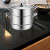 Stainless Steel Steamer Pot , 2 Tier Multifunctional Cooking Pot, Food for