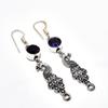 Ювелирные серьги ручной работы с аметистом, посеребренные 925 пробы, 2,46 дюйма
