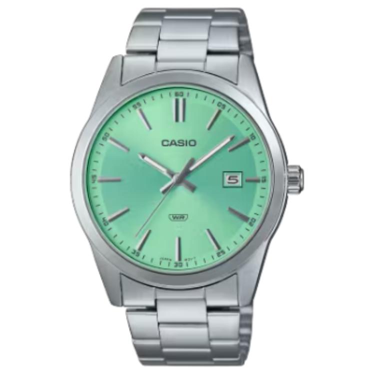 Casio Мужские часы Стандартная серия Зеленые MTP-VD03D-3A2 MTP-VD03D-3A2