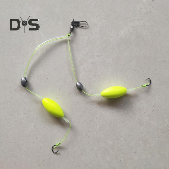 Оснастка для ловли карпа с двойными крючками, обратная нижняя леска, оффшорная оснастка для морской рыбалки с прибоем и принадлежностями для ловли бобов в космосе