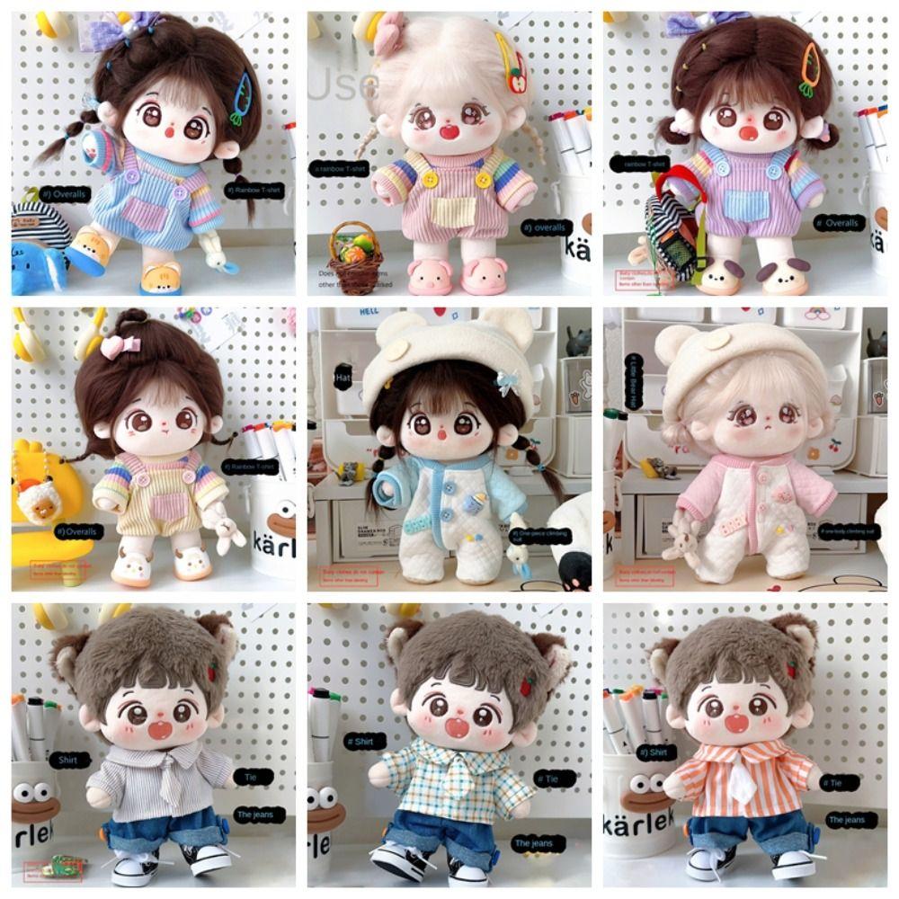 Fashion 20cm Cotton Doll Clothes Dressing Game DIY Doll's Accessories Trendy Replacement Outfit