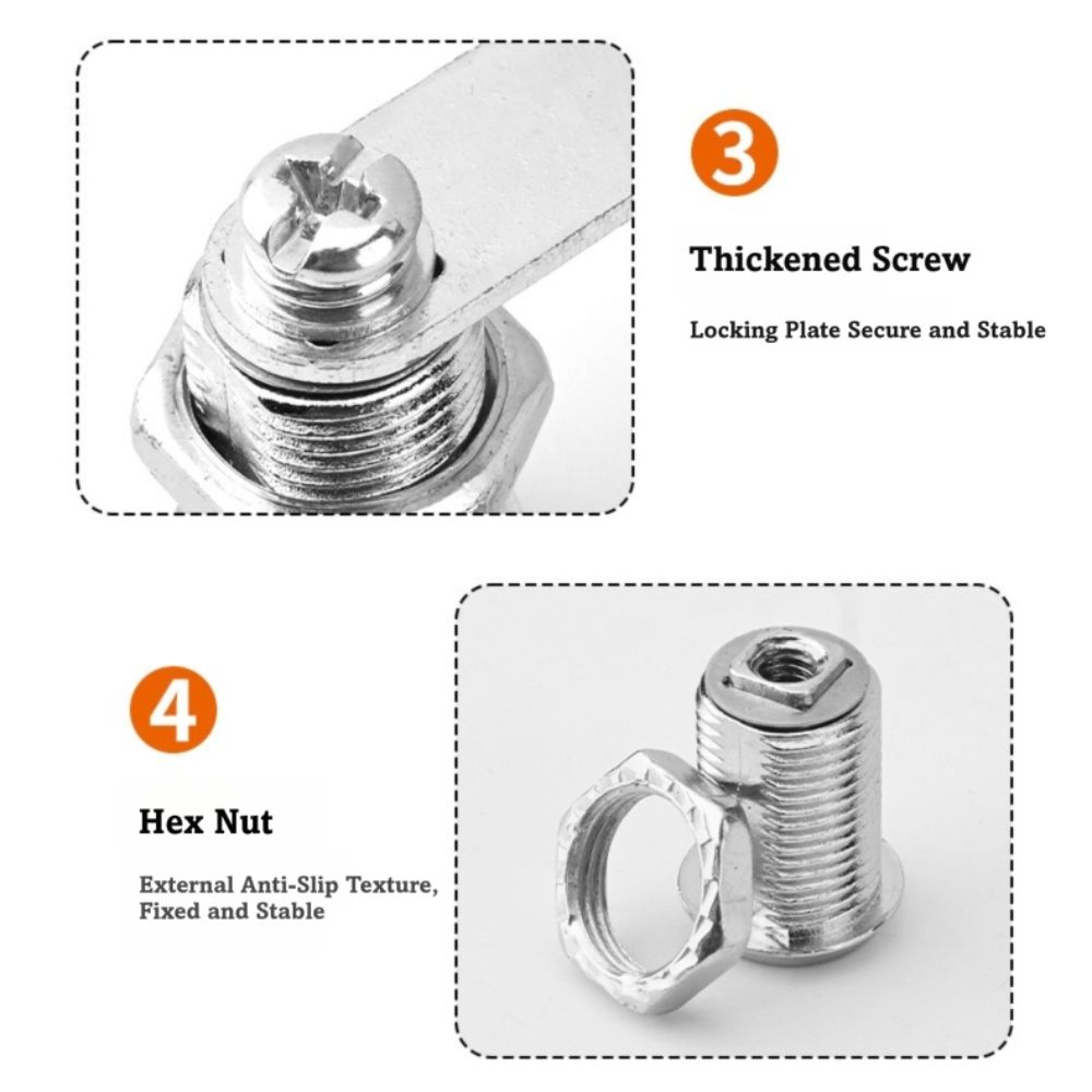 with 2 Spare Keys Cabinet Lock 16/20/25/30mm Mailbox Lock  for Furniture Mailbox Filing Cabinet
