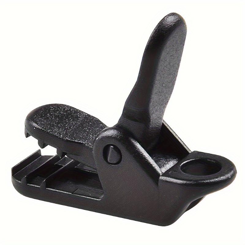 10pcs Windproof Tent Awning Clamp with Carabiner Hook - Securely Fasten Tarpaulin and Wind Rope for Outdoor Camping