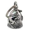 Guardian Bell USA AMGB-182 Mustang Horse Amulet Biker Keychain Traffic Safety Amulet Bell, Pewter