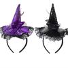 Cartoon Witch Hat Party Decorations Headband Fashion Hair Hoop  Halloween