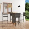 Day and Night - Day and Night Garden Bar Set 5 Pieces Gray