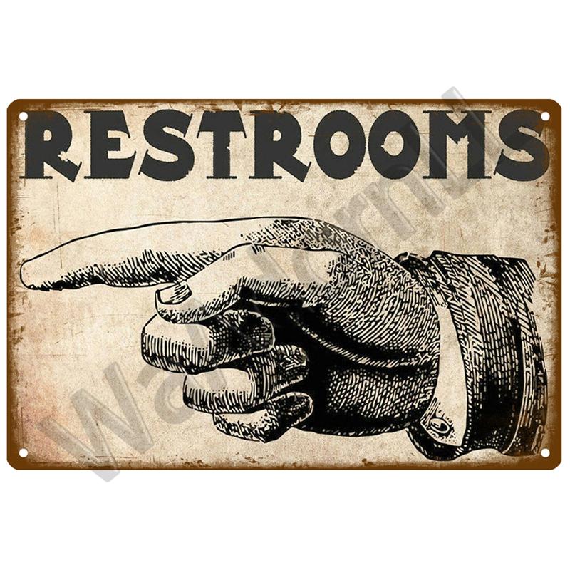 Винтажная металлическая вывеска для дома, забавный декор, оловянная табличка для туалета, туалет, туалет, настенное искусство, ванная комната, туалет, украшение стены туалета, паб