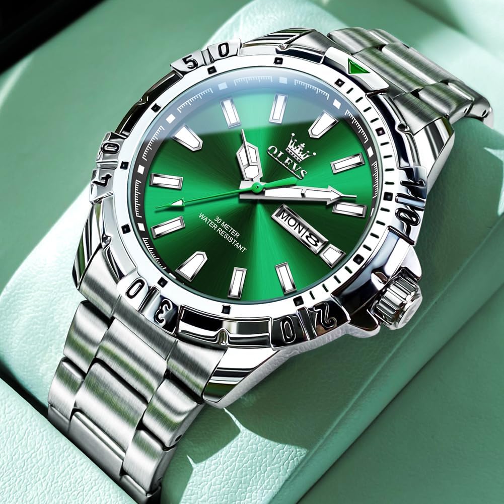 OLEVS кварцевые популярные часы стильные крутые многофункциональные часы из нержавеющей стали водонепроницаемые светящиеся часы с датой аналоговые модные студенческие часы компании для