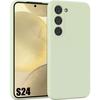 Protective Case - BOOLING - for Samsung Galaxy S24 - Silicone - Green - Ultra Slim