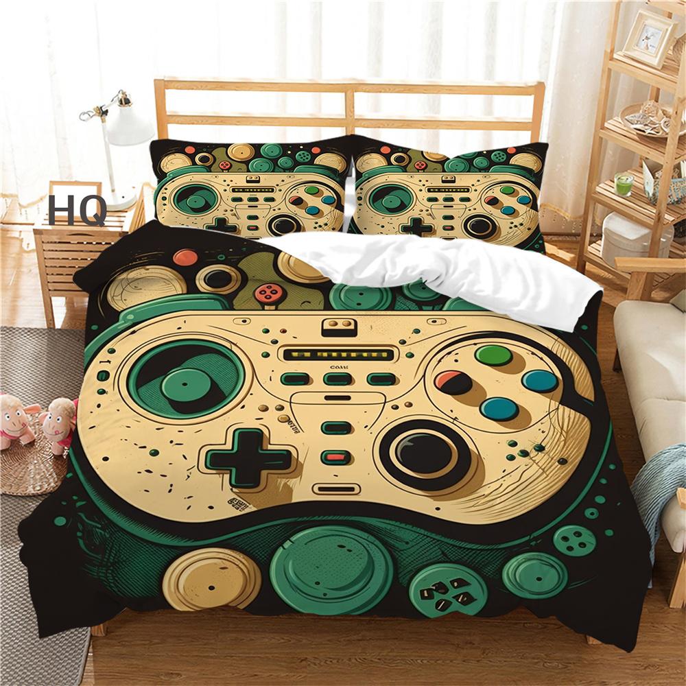 3D игровая консоль с принтом, покрывала для подростков, двойной размер, пододеяльник, роскошный мягкий высококлассный декор для спальни