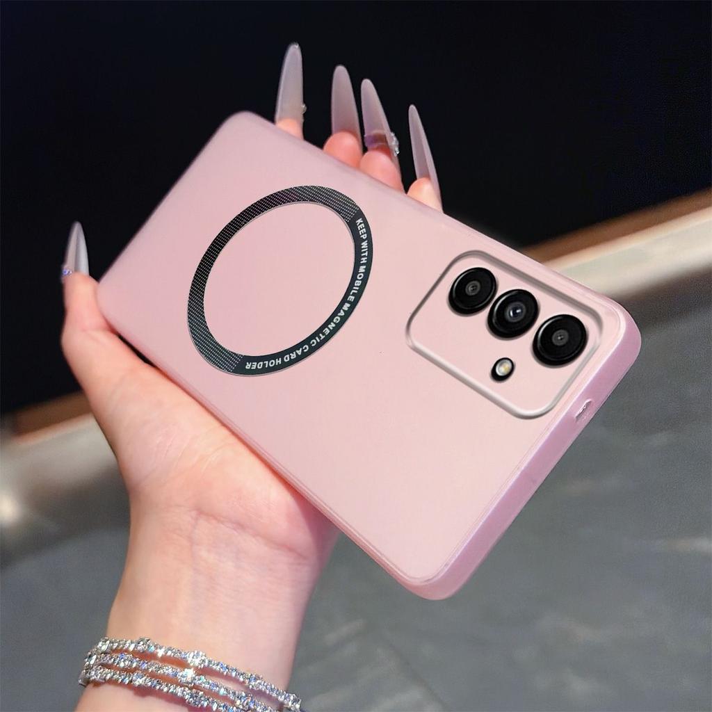 Магнитный полупрозрачный матовый чехол для телефона Samsung Galaxy A17 4G/5G, A16, A15, A14 LTE, A13 5G, A05s, A04s, мягкий ударопрочный чехол из ТПУ