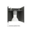 Plafon Lobo 1 G9 Szary Alu Sollux Sl.0208