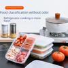Четырехсекционный пищевой контейнер для хранения в холодильнике для приготовления и хранения еды