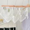 Floral Printed Lace Triangle Scarf Embroidered Embroidered Flower Scarves Butt Curtain  Party