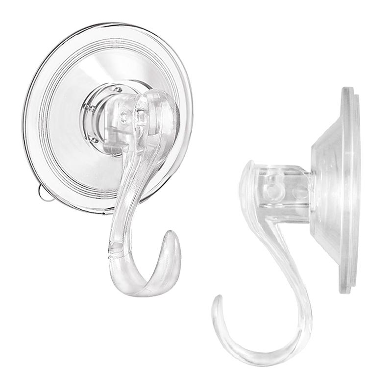 Большая прозрачная многоразовая сверхмощная вешалка для венков на присоске, 22 фунта, прочные крючки на присоске для оконного стекла, крючки для ванной комнаты