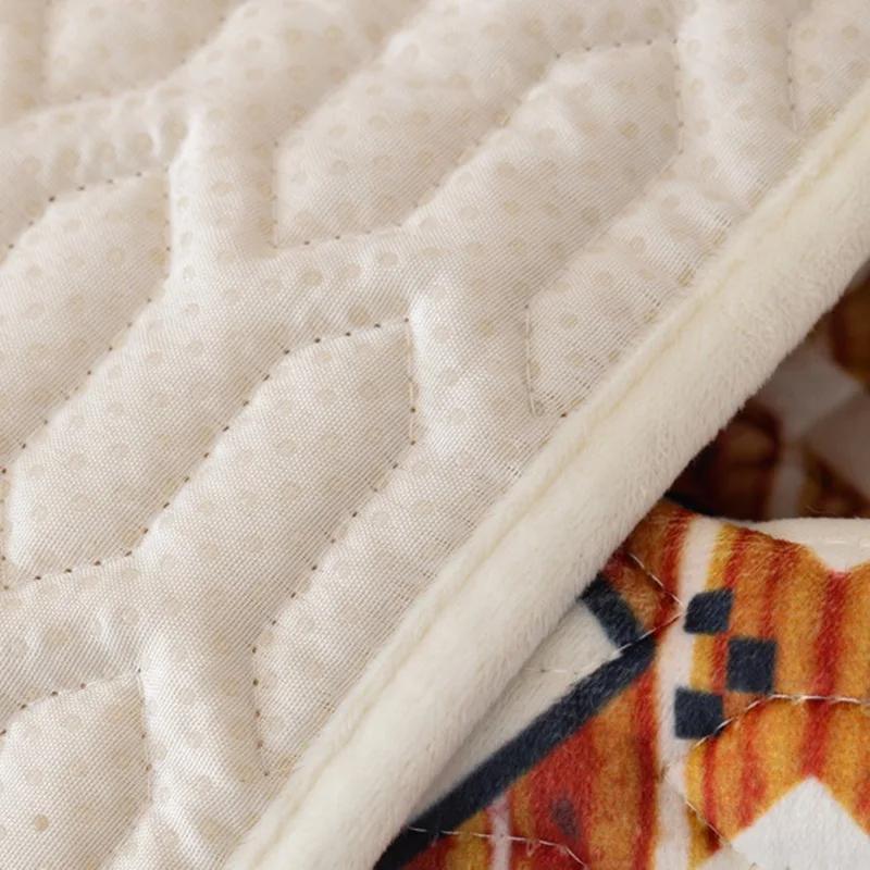 Чехол для дивана в стиле бохо, нескользящий, мягкий, бархатный, для дивана, полотенце, утолщенный, чехол для дивана в форме буквы L для украшения гостиной дома