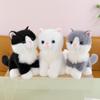 Ragdoll Tabby Cat Plush Toy - Sitting Kitten Comfort Doll
